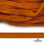 Шнур плетеный (плоский) d-12 мм, (уп.90+/-1м), 100% полиэстер, цв.267 - оранжевый - купить в Нефтеюганске. Цена: 8.62 руб.