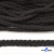 Шнур плетеный d-6 мм круглый, 70% хлопок 30% полиэстер, уп.90+/-1 м, цв.1078-черный - купить в Нефтеюганске. Цена: 588 руб.