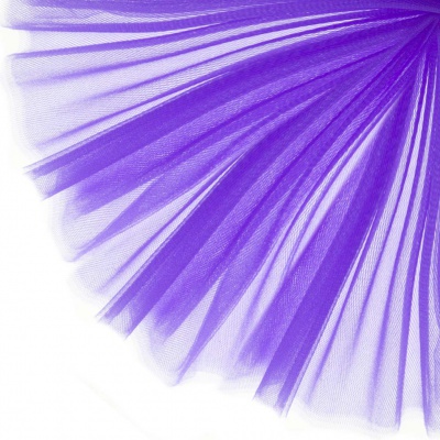 Фатин блестящий 16-85, 12 гр/м2, шир.300см, цвет фиолетовый - купить в Нефтеюганске. Цена 109.72 руб.