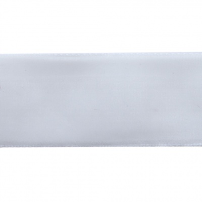 Лента бархатная нейлон, шир.25 мм, (упак. 45,7м), цв.01-белый - купить в Нефтеюганске. Цена: 981.09 руб.