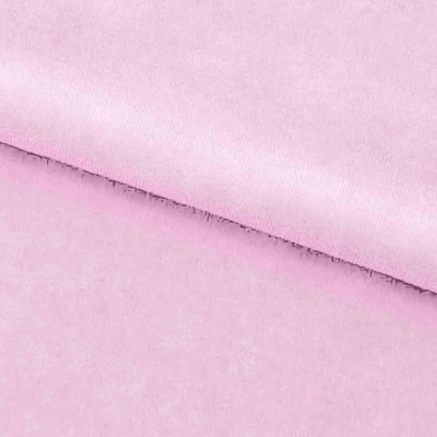 Велюр JS LIGHT 1, 220 гр/м2, шир.150 см, (3,3 м/кг), цвет бл.розовый - купить в Нефтеюганске. Цена 1 055.34 руб.