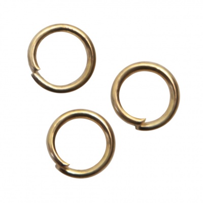 Кольцо  соединительное для бижутерии 5 мм, цв.-золото - купить в Нефтеюганске. Цена: 0.44 руб.