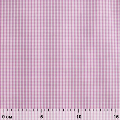 Ткань сорочечная Клетка Виши, 115 г/м2, 58% пэ,42% хл, шир.150 см, цв.1-розовый, (арт.111) - купить в Нефтеюганске. Цена 306.69 руб.