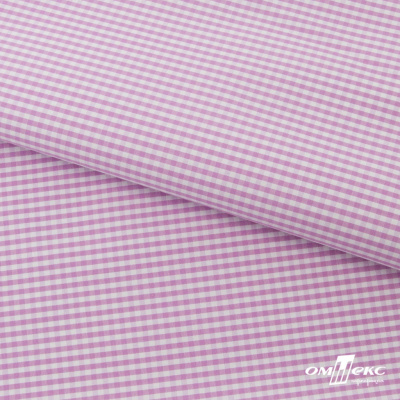 Ткань сорочечная Клетка Виши, 115 г/м2, 58% пэ,42% хл, шир.150 см, цв.1-розовый, (арт.111) - купить в Нефтеюганске. Цена 306.69 руб.