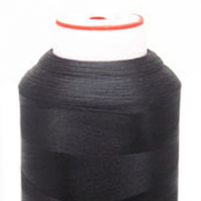 Нитки текстурированные кручёные, намот. 5 000 м, цвет чёрный - купить в Нефтеюганске. Цена: 72.17 руб.