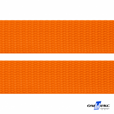 Оранжевый- цв.523 -Текстильная лента-стропа 550 гр/м2 ,100% пэ шир.25 мм (боб.50+/-1 м) - купить в Нефтеюганске. Цена: 405.80 руб.