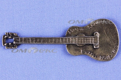 Декоративный элемент для творчества из металла "Гитара"  - купить в Нефтеюганске. Цена: 19.99 руб.