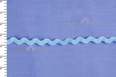 Тесьма плетеная "Вьюнчик"/голубой - купить в Нефтеюганске. Цена: 37.29 руб.