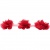 Тесьма плетеная "Рюш", упак. 9,14 м, цвет красный - купить в Нефтеюганске. Цена: 46.82 руб.