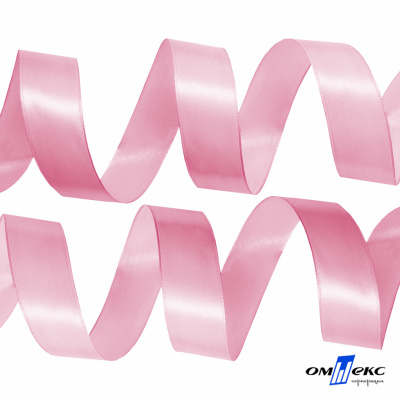 050-нежно-розовый Лента атласная упаковочная (В) 85+/-5гр/м2, шир.25 мм (1/2), 25+/-1 м - купить в Нефтеюганске. Цена: 53.96 руб.