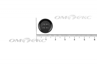 51400/15 мм (4 пр) черные пуговицы - купить в Нефтеюганске. Цена: 0.67 руб.