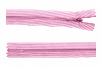 Молния потайная Т3 513, 20 см, капрон, цвет св.розовый - купить в Нефтеюганске. Цена: 5.12 руб.
