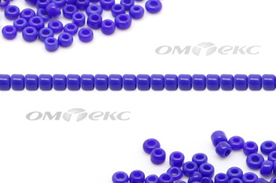 Бисер (ОS) 11/0 ( упак.100 гр) цв.48 - синий - купить в Нефтеюганске. Цена: 48 руб.