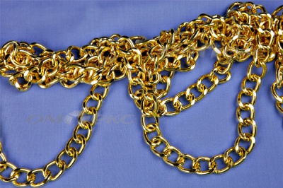 Цепь металл декоративная №11 (17*13) золото (10+/-1 м)  - купить в Нефтеюганске. Цена: 1 341.87 руб.