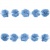 Тесьма плетеная "Рюш", упак. 9,14 м, цвет голубой - купить в Нефтеюганске. Цена: 45.87 руб.