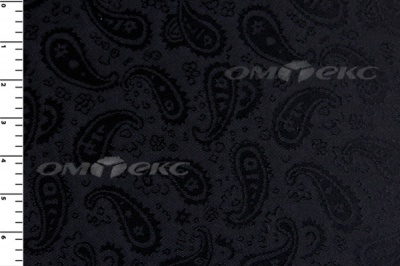 Ткань подкладочная жаккард Р14098, чёрный, 85 г/м2, шир. 150 см, 230T - купить в Нефтеюганске. Цена 166.45 руб.