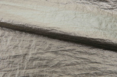 Текстильный материал "Диско"#1805 с покрытием РЕТ, 40гр/м2, 100% полиэстер, цв.6-тем.серебро - купить в Нефтеюганске. Цена 412.36 руб.