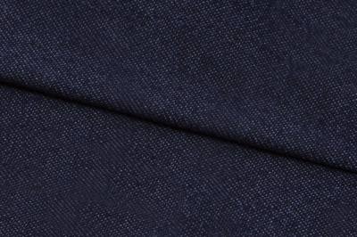Ткань джинсовая №96, 160 гр/м2, шир.148см, цвет т.синий - купить в Нефтеюганске. Цена 350.42 руб.