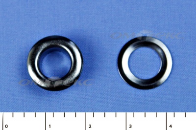 Люверсы металлические, блочка/кольцо, №5 (8 мм) упак.1000 шт- цв.никель - купить в Нефтеюганске. Цена: 392 руб.