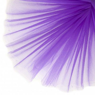 Фатин матовый 16-85, 12 гр/м2, шир.300см, цвет фиолетовый - купить в Нефтеюганске. Цена 96.31 руб.