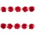 Тесьма плетеная "Рюш", упак. 9,14 м, цвет красный - купить в Нефтеюганске. Цена: 46.82 руб.