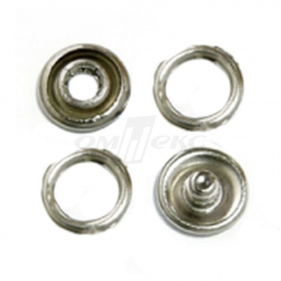 Кнопки рубашечные 10,5 мм никель New Star (кольцо) - купить в Нефтеюганске. Цена: 5.80 руб.