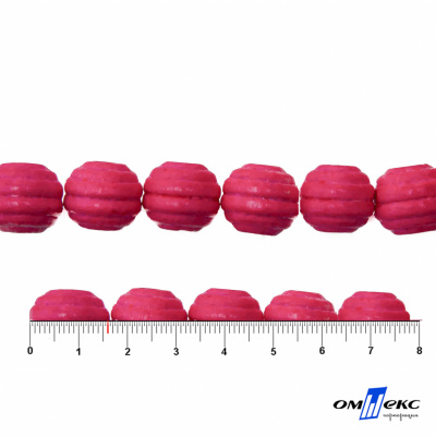 0309-Бусины деревянные "ОмТекс", 16 мм, упак.50+/-3шт, цв.023-розовый - купить в Нефтеюганске. Цена: 62.22 руб.