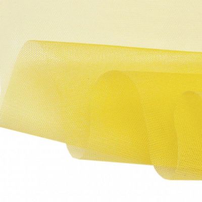 Фатин жесткий 16-68, 22 гр/м2, шир.180см, цвет жёлтый - купить в Нефтеюганске. Цена 89.29 руб.
