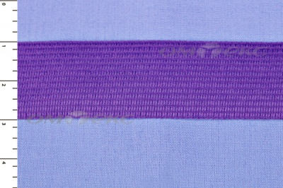 Окантовочная тесьма №0225, шир. 22 мм (в упак. 100 м), цвет фиолет - купить в Нефтеюганске. Цена: 271.60 руб.