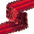 Тесьма с пайетками 3, шир. 30 мм/уп. 25+/-1 м, цвет красный - купить в Нефтеюганске. Цена: 1 098.48 руб.