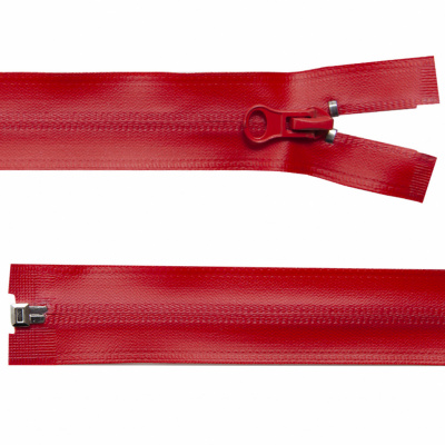 Молния водонепроницаемая PVC Т-7, 60 см, разъемная, цвет (820) красный - купить в Нефтеюганске. Цена: 49.90 руб.