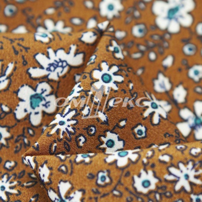 Плательная ткань "Фламенко" 11.1, 80 гр/м2, шир.150 см, принт растительный - купить в Нефтеюганске. Цена 239.03 руб.