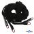 Шнурки #106-01, плоские 130 см, декор.наконечник, цв.чёрный - купить в Нефтеюганске. Цена: 43.98 руб.