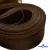 Регилиновая лента, шир.65мм, (уп.25 ярд), цв.- коричневый - купить в Нефтеюганске. Цена: 499.43 руб.