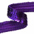 Тесьма с пайетками 12, шир. 20 мм/уп. 25+/-1 м, цвет фиолет - купить в Нефтеюганске. Цена: 778.19 руб.