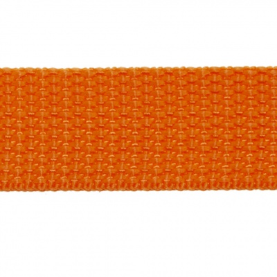 Стропа текстильная, шир. 25 мм (в нам. 50+/-1 ярд), цвет оранжевый - купить в Нефтеюганске. Цена: 409.94 руб.