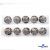 119-02 Кнопки пришивные декоративные металл 25 мм, цв.-никель - купить в Нефтеюганске. Цена: 30.23 руб.