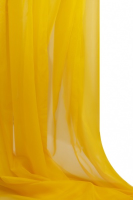 Портьерный капрон 13-0858, 47 гр/м2, шир.300см, цвет 21/жёлтый - купить в Нефтеюганске. Цена 137.27 руб.