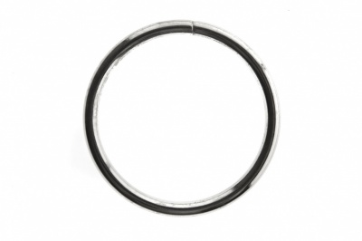 Кольцо металлическое №40 мм, цв.-никель - купить в Нефтеюганске. Цена: 4.45 руб.