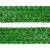 Тесьма с пайетками D4, шир. 35 мм/уп. 25+/-1 м, цвет зелёный - купить в Нефтеюганске. Цена: 1 308.30 руб.