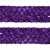 Тесьма с пайетками 12, шир. 35 мм/уп. 25+/-1 м, цвет фиолет - купить в Нефтеюганске. Цена: 1 308.30 руб.