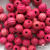 0309-Бусины деревянные "ОмТекс", 16 мм, упак.50+/-3шт, цв.023-розовый - купить в Нефтеюганске. Цена: 62.22 руб.