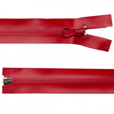 Молния водонепроницаемая PVC Т-7, 90 см, разъемная, цвет (820) красный - купить в Нефтеюганске. Цена: 61.18 руб.