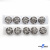 119-01 Кнопки пришивные декоративные металл 21 мм, цв.-никель - купить в Нефтеюганске. Цена: 21.54 руб.
