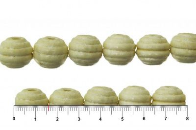 0309-Бусины деревянные "ОмТекс", 16 мм, упак.50+/-3шт, цв.035-белый - купить в Нефтеюганске. Цена: 62.22 руб.