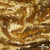 Трикотажное полотно, Сетка с пайетками,188 гр/м2, шир.140 см, цв.-тем.золото (#51) - купить в Нефтеюганске. Цена 505.15 руб.