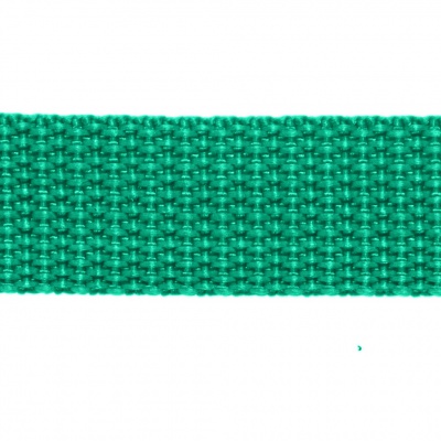Стропа текстильная, шир. 25 мм (в нам. 50+/-1 ярд), цвет яр.зелёный - купить в Нефтеюганске. Цена: 397.52 руб.