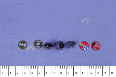 Кнопки магнитные МКМ-02, диам. 18 мм, чёрный никель - купить в Нефтеюганске. Цена: 14.49 руб.