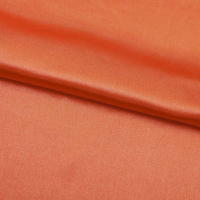 Поли креп-сатин 18-1445, 120 гр/м2, шир.150см, цвет оранжевый - купить в Нефтеюганске. Цена 155.57 руб.