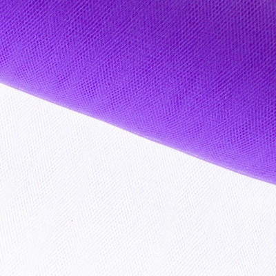Фатин блестящий 16-85, 12 гр/м2, шир.300см, цвет фиолетовый - купить в Нефтеюганске. Цена 110.84 руб.